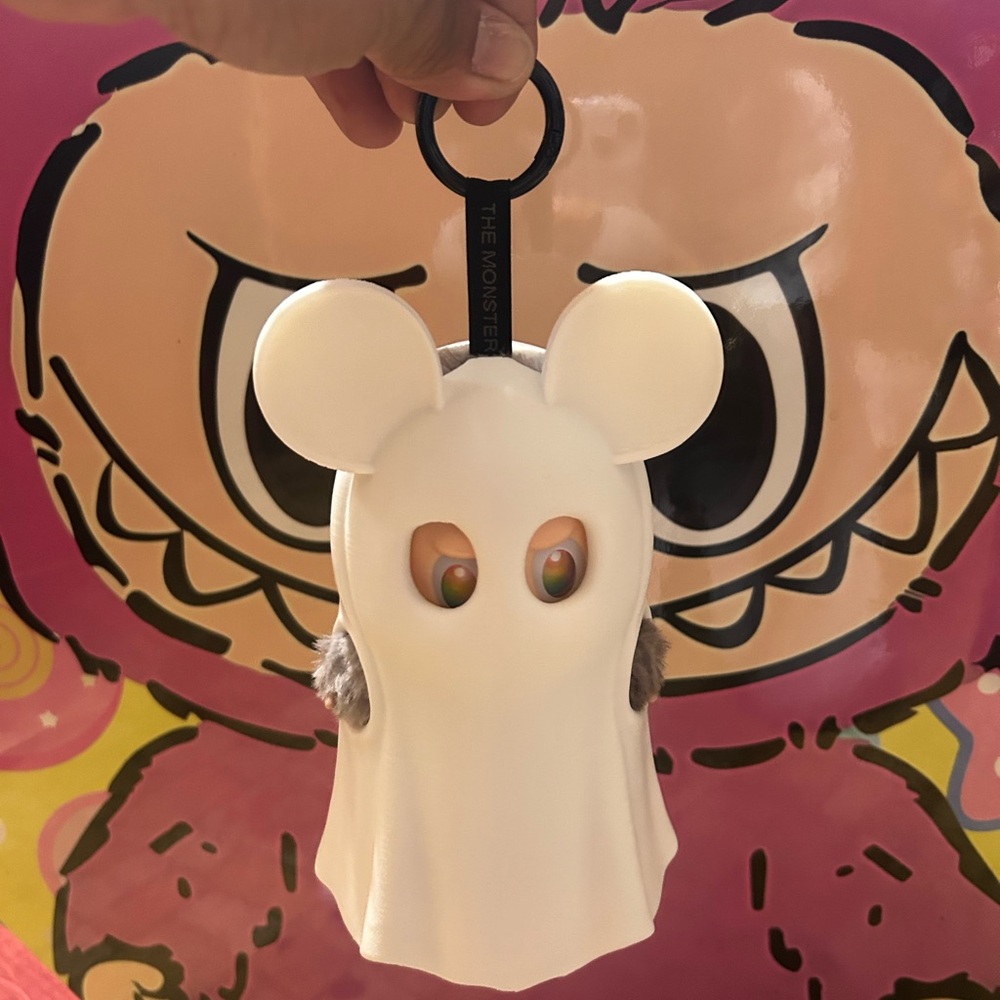 White Ghost Keychain for Kids